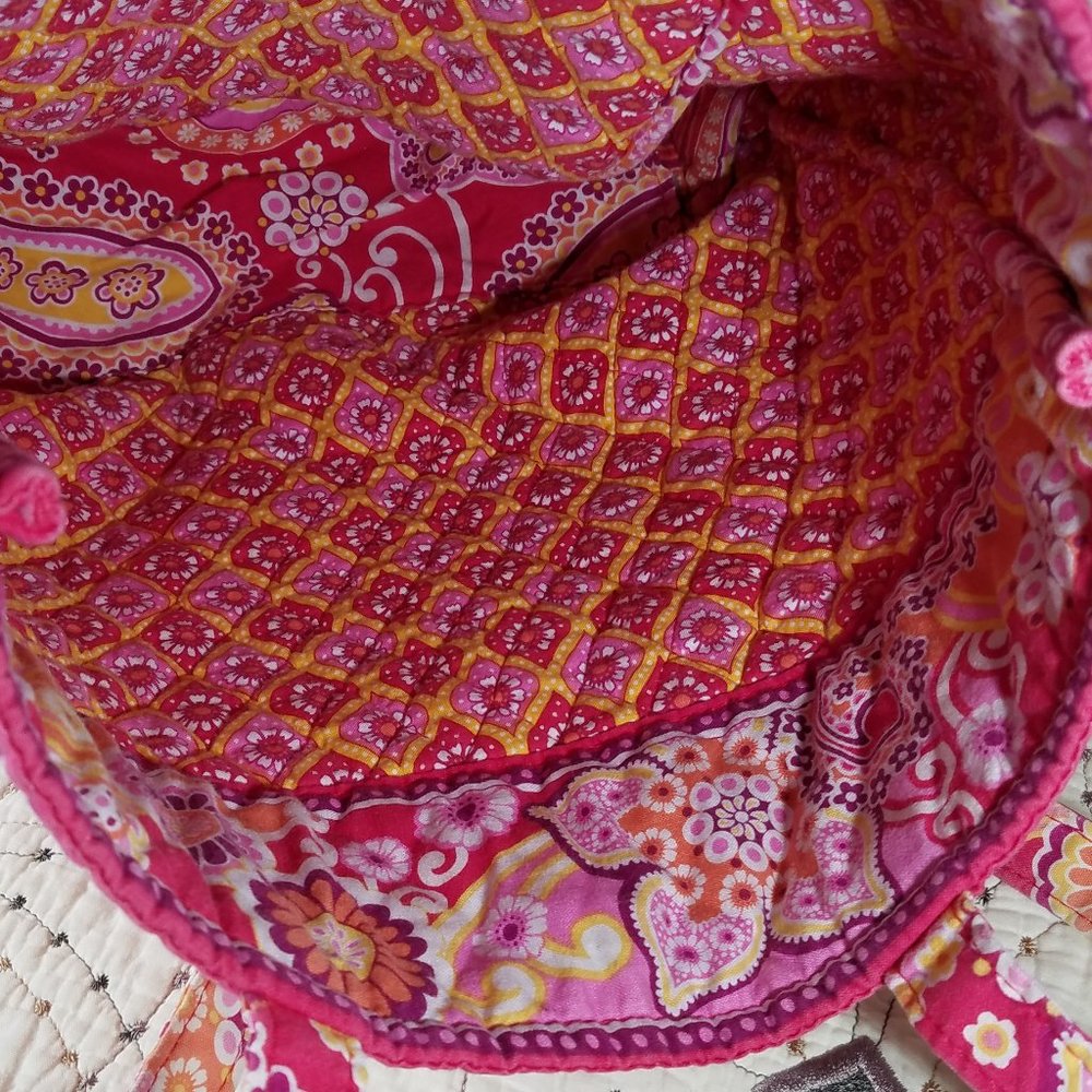 Euc Vera Bradley Raspberry Fizz Tote Bag - image 8